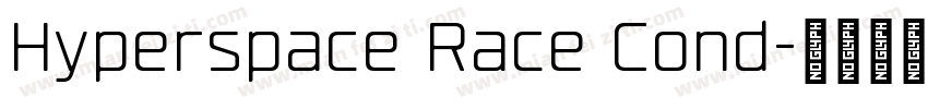 Hyperspace Race Cond字体转换